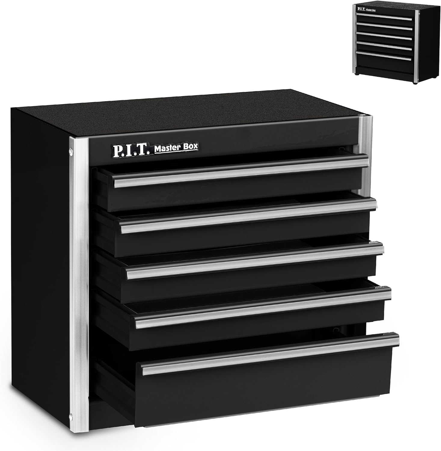 Compact 5-Drawer Mini Tool Box: Portable Steel Stackable Storage Organizer 1 hvac tools box