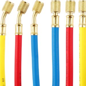 Professional AC Manifold Gauge Hose Set for R410a R22 R134a R404a Refrigerant