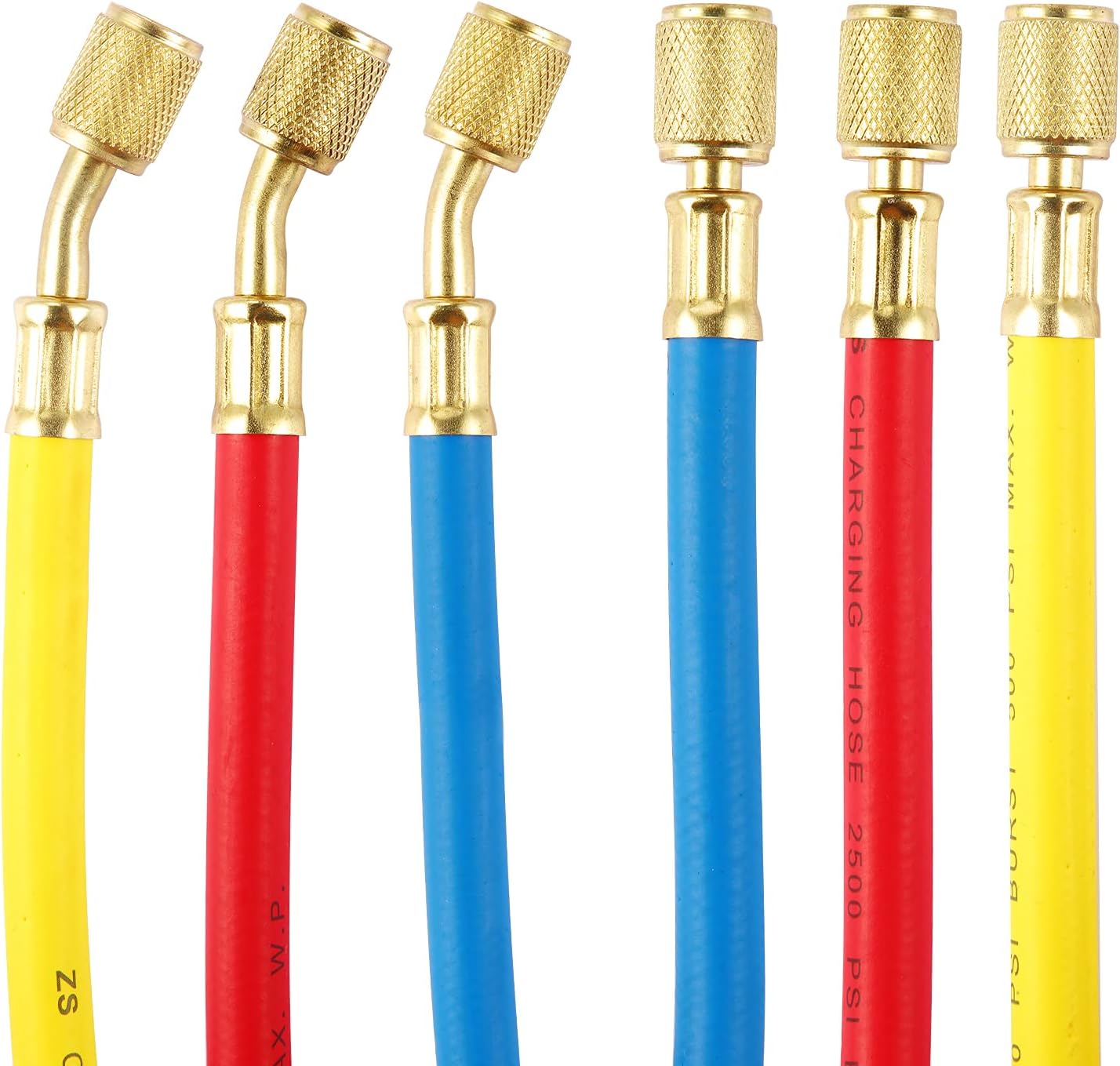 Professional AC Manifold Gauge Hose Set for R410a R22 R134a R404a Refrigerant 2 Professional AC Manifold Gauge Hose Set for R410a R22 R134a R404a Refrigerant - Image 2