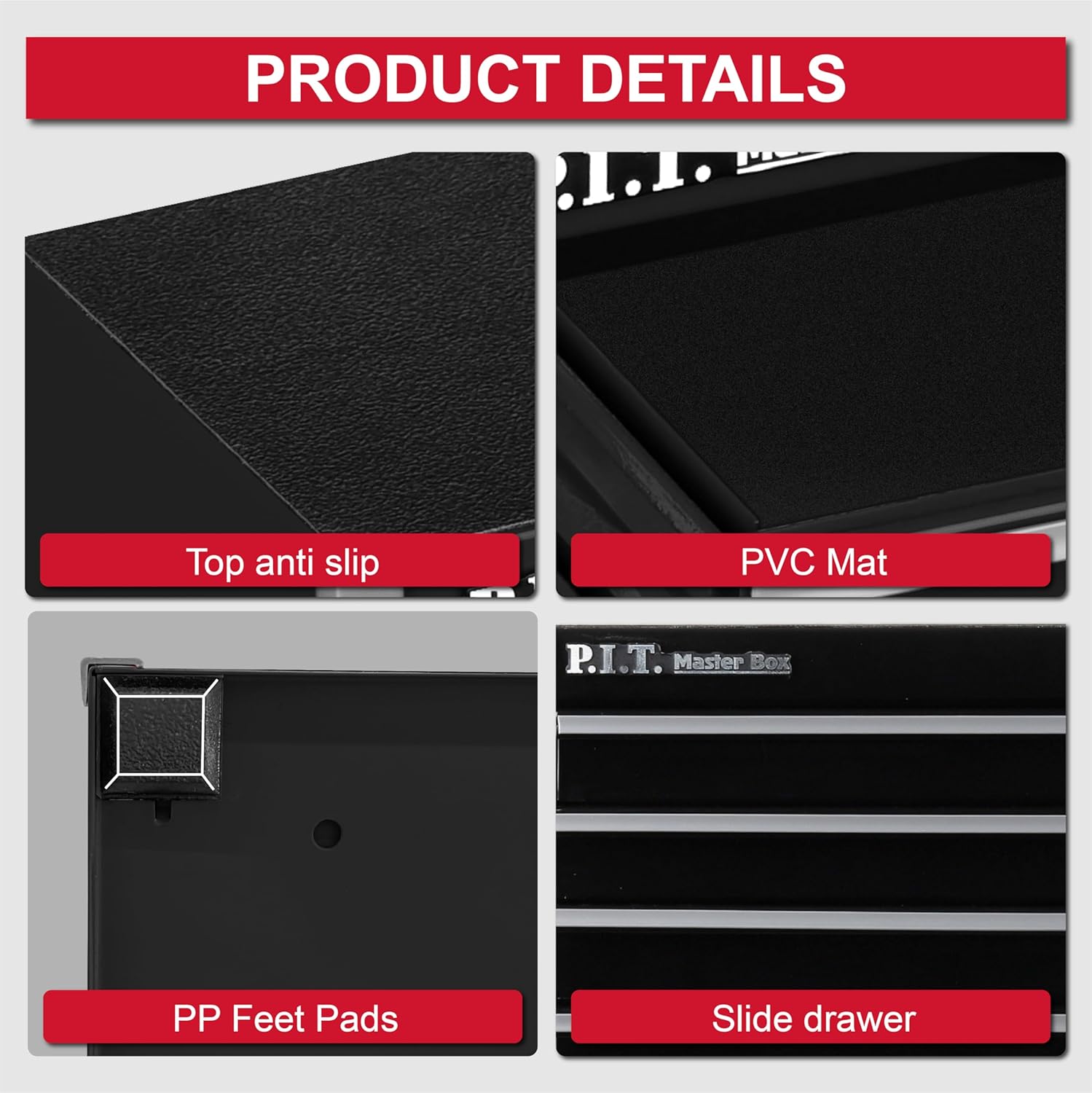 Compact 5-Drawer Mini Tool Box: Portable Steel Stackable Storage Organizer 6 Compact 5-Drawer Mini Tool Box: Portable Steel Stackable Storage Organizer - Image 6