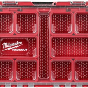 Milwaukee PACKOUT Small Parts Organizer 10 Compartment Portable Tool Storage Box