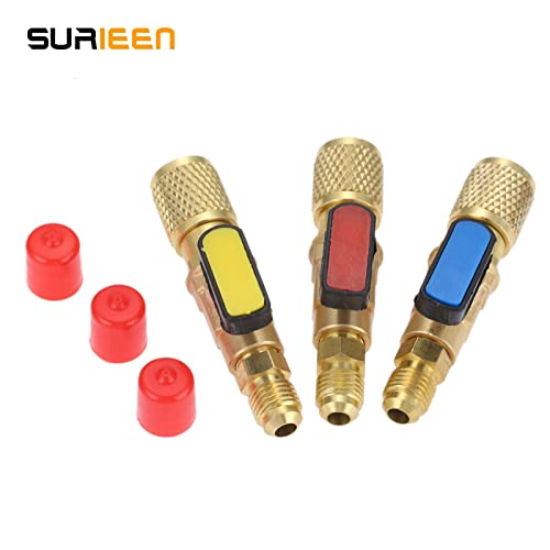 Professional AC Refrigerant Valve Adapter - 1/4" SAE Straight Shut-Off Tool for HVAC R410A R134A 5 Professional AC Refrigerant Valve Adapter - 1/4" SAE Straight Shut-Off Tool for HVAC R410A R134A - Image 5