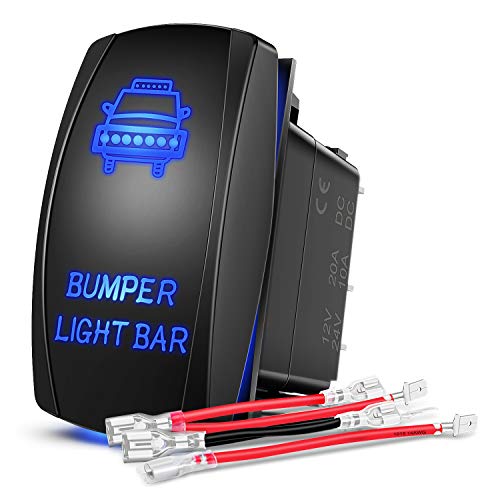 Nilight 5 Pin LED Light Bar Rocker Switch 20A 12V 10A 24V On/Off 9 Nilight 5 Pin LED Light Bar Rocker Switch 20A 12V 10A 24V On/Off - Image 9