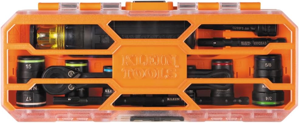 Klein Tools 16pc Ratcheting Socket Set SAE Metric 1/4 Drive Impact 9 Klein Tools 16pc Ratcheting Socket Set SAE Metric 1/4 Drive Impact - Image 9
