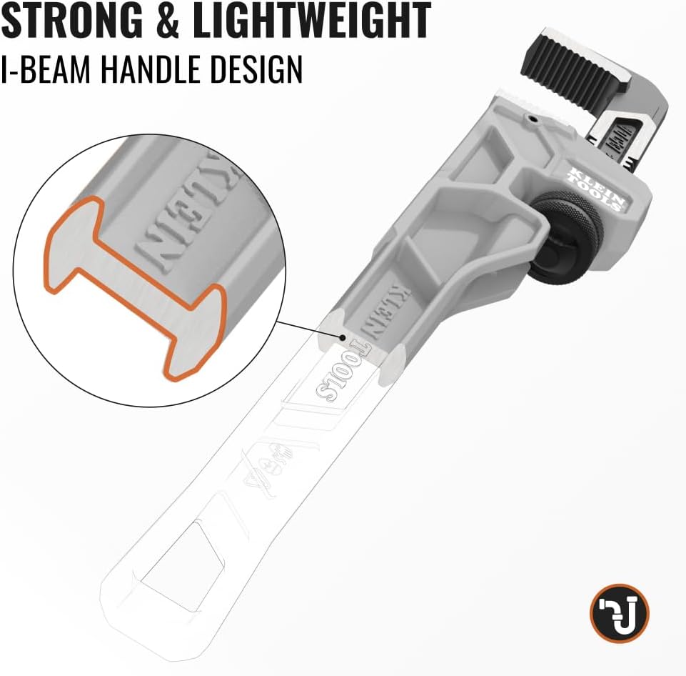 Klein Tools 18-Inch Heavy Duty Pipe Wrench 2.5-Inch Jaw Capacity 2 Klein Tools 18-Inch Heavy Duty Pipe Wrench 2.5-Inch Jaw Capacity - Image 2