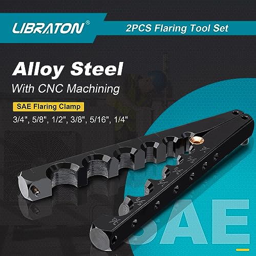 LIBRATON HVAC Copper Flaring Tool Kit 1/4-3/4 45 Degree Single Flare 3 LIBRATON HVAC Copper Flaring Tool Kit 1/4-3/4 45 Degree Single Flare - Image 3