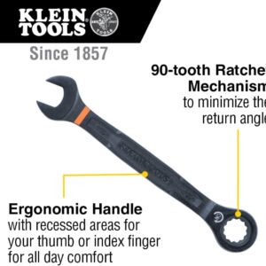 Klein Tools 8-Pc SAE Ratcheting Wrench Set 5/16-3/4 w/Pouch