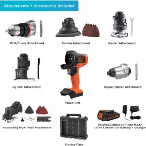 BLACK+DECKER 20V MAX 6-Tool Cordless Drill Combo Kit Set