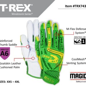 MAGID Cut Resistant Impact Gloves Hi-Vis ANSI A6 Safety XL