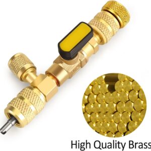 T6 Valve Core Tool Dual 1/4 5/16 HVAC R32 R410A AC Repair Kit