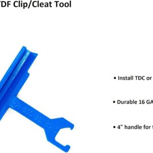 4″ HVAC Duct Clip Tool for PPC PPF Cleat Installation