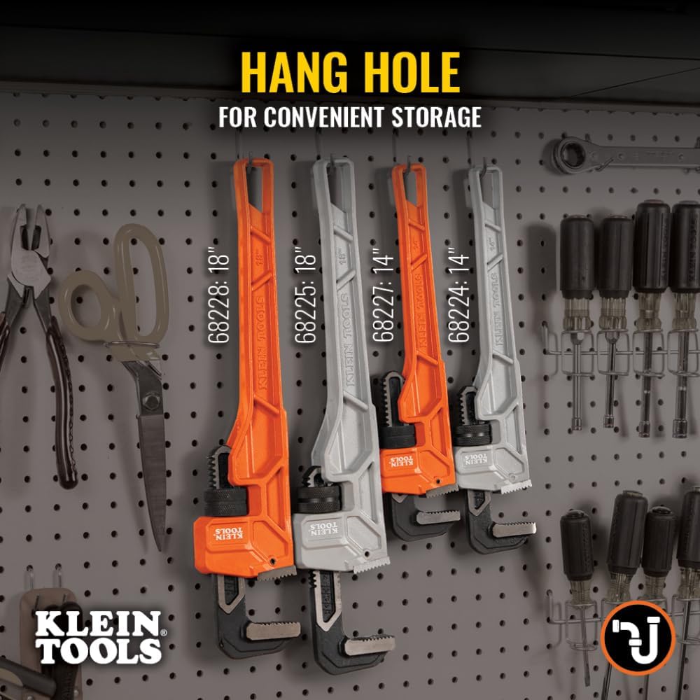 Klein Tools 18-Inch Heavy Duty Pipe Wrench 2.5-Inch Jaw Capacity 5 Klein Tools 18-Inch Heavy Duty Pipe Wrench 2.5-Inch Jaw Capacity - Image 5