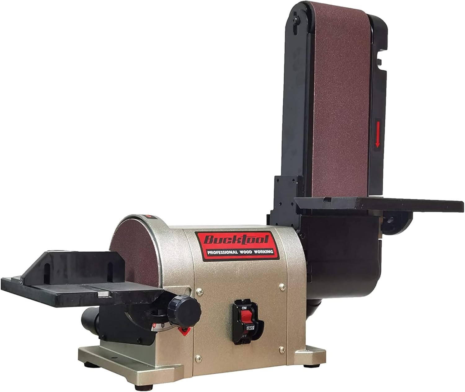 BUCKTOOL 5A Belt Disc Sander 4x36 6in 3/4HP Motor BD4603 1 buck tool 4x36 belt sander