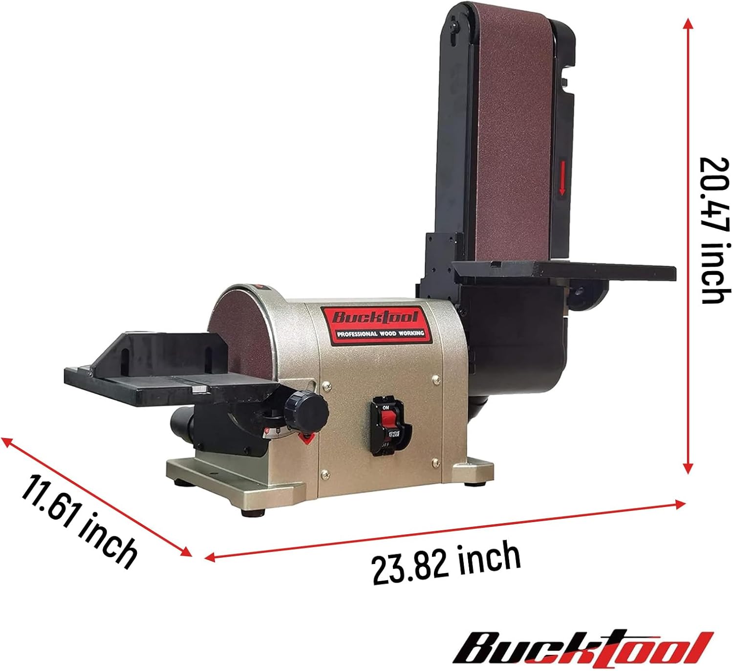 BUCKTOOL 5A Belt Disc Sander 4x36 6in 3/4HP Motor BD4603 6 BUCKTOOL 5A Belt Disc Sander 4x36 6in 3/4HP Motor BD4603 - Image 6