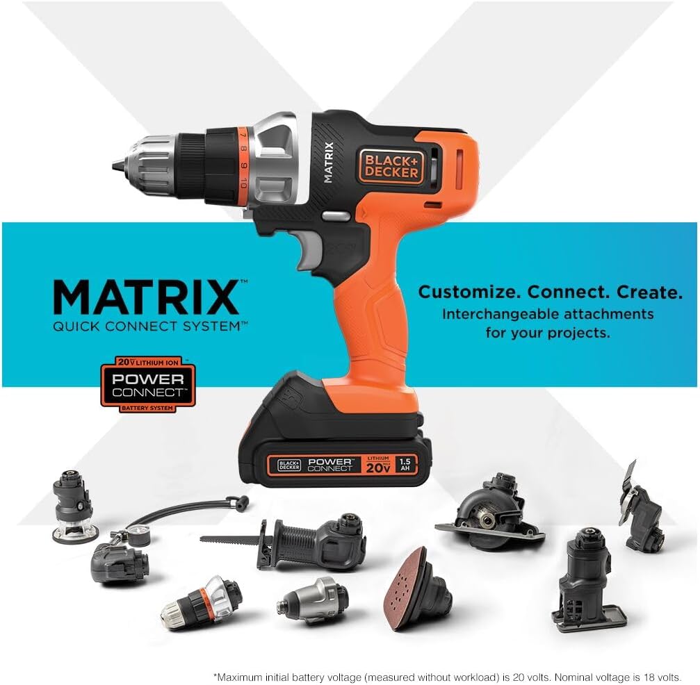 BLACK+DECKER 20V MAX 6-Tool Cordless Drill Combo Kit Set 5 BLACK+DECKER 20V MAX 6-Tool Cordless Drill Combo Kit Set - Image 5
