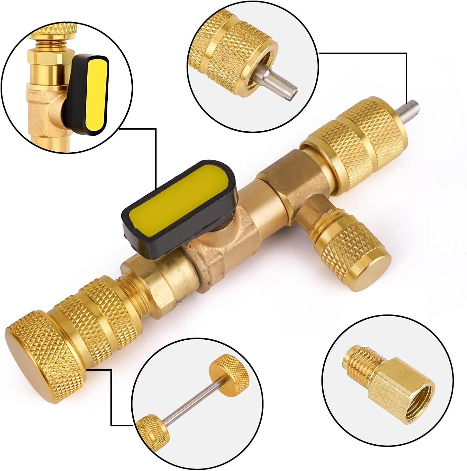T6 Valve Core Tool Dual 1/4 5/16 HVAC R32 R410A AC Repair Kit 5 T6 Valve Core Tool Dual 1/4 5/16 HVAC R32 R410A AC Repair Kit - Image 5