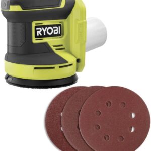 Ryobi 18V Cordless Sander Kit 5in Orbit Corner Cat No Battery