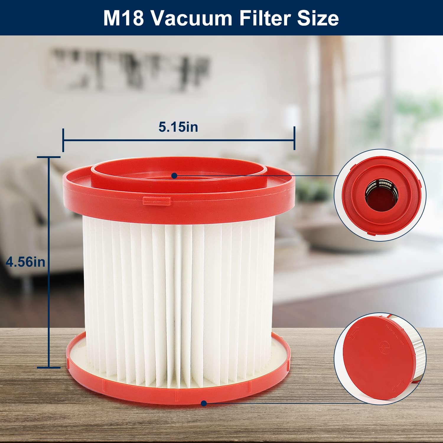 Milwaukee M18 Vacuum Filter 2-Pack 49-90-1900 for 0780-20 0880-20 3 Milwaukee M18 Vacuum Filter 2-Pack 49-90-1900 for 0780-20 0880-20 - Image 3