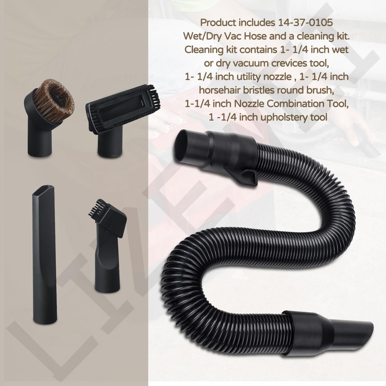 Milwaukee M18 18V Wet/Dry Vac Hose Kit with Universal Adapter 5 Milwaukee M18 18V Wet/Dry Vac Hose Kit with Universal Adapter - Image 5