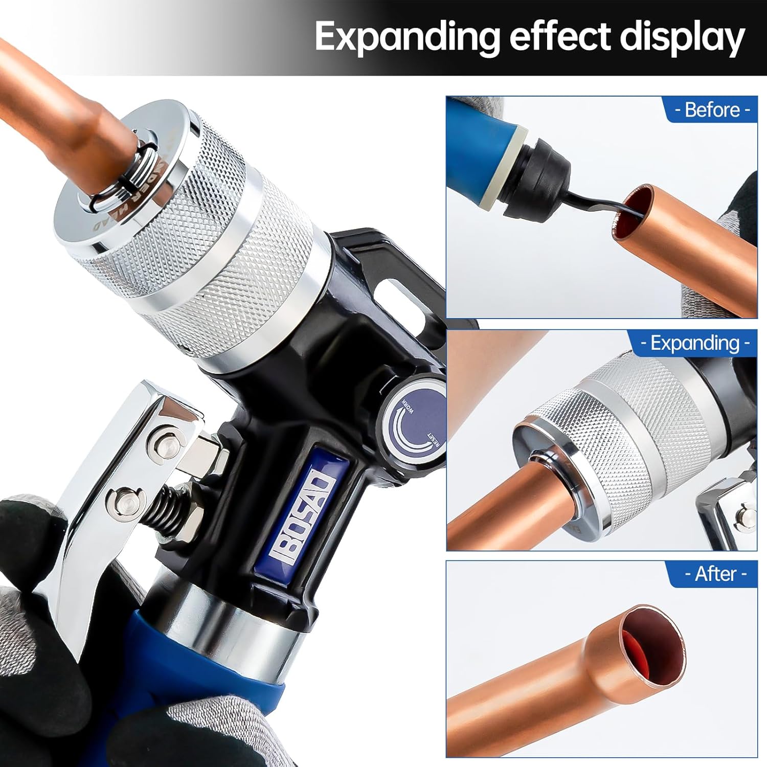 IBOSAD HVAC Copper Tube Swaging Tool Kit 3/8 to 1-1/8 Inch 4 IBOSAD HVAC Copper Tube Swaging Tool Kit 3/8 to 1-1/8 Inch - Image 4
