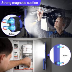 Rechargeable LED Work Light 1500LM Magnetic Rotating 3 Modes Hook