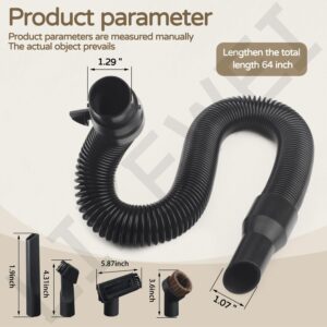 Milwaukee M18 18V Wet/Dry Vac Hose Kit with Universal Adapter