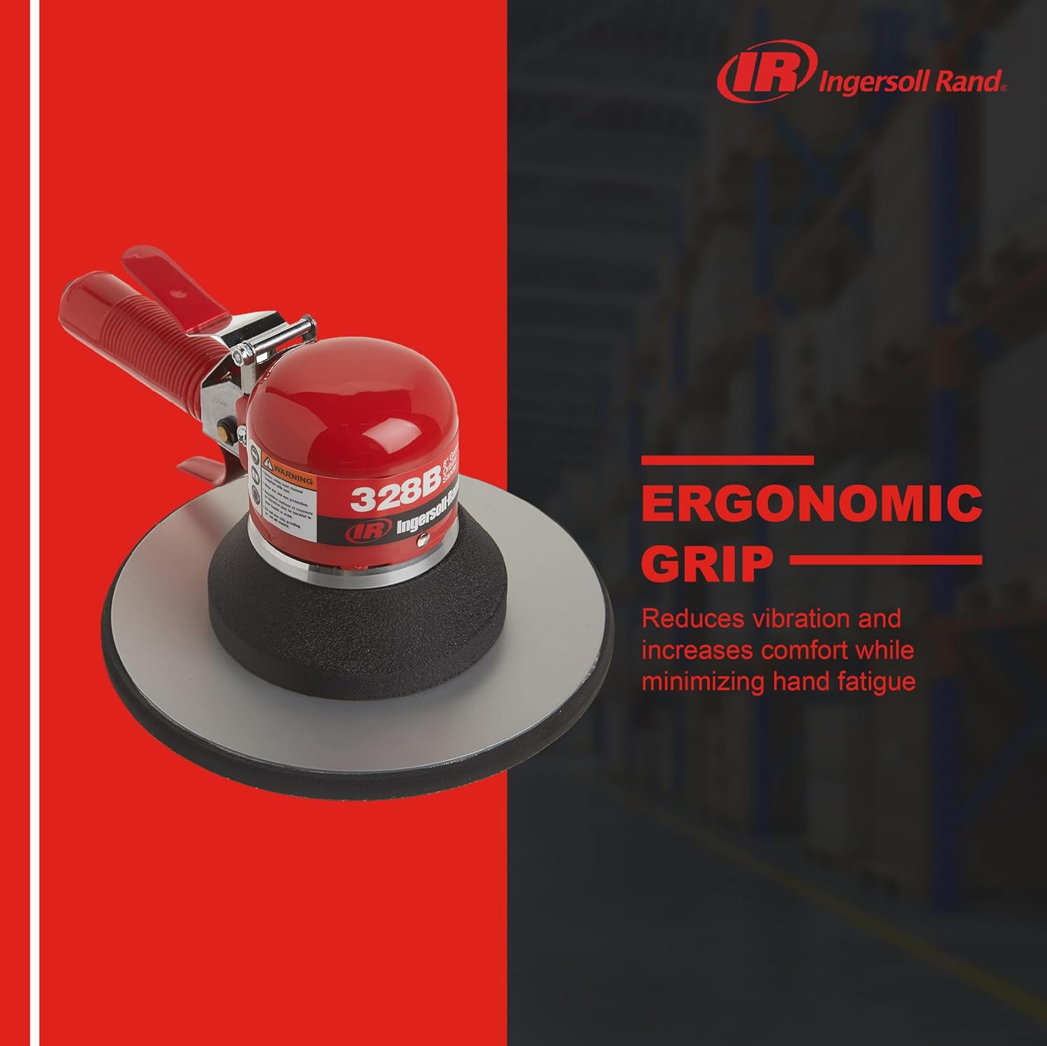 Ingersoll Rand 328B 8" Orbital Air Sander 825 RPM 0.25 HP Tool 4 Ingersoll Rand 328B 8" Orbital Air Sander 825 RPM 0.25 HP Tool - Image 4
