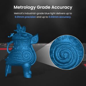 Revopoint MetroX 3D Scanner 0.01mm Precision Blue Laser Handheld