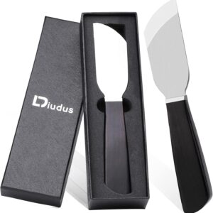 Leather Knife, Leather Cutting Knife with Wooden Handle, Leather Skiving Knife Leather Working Tools, Leather Craft Cutting Knife with Exquisite Package for Leather Work DIY Leathercraft
