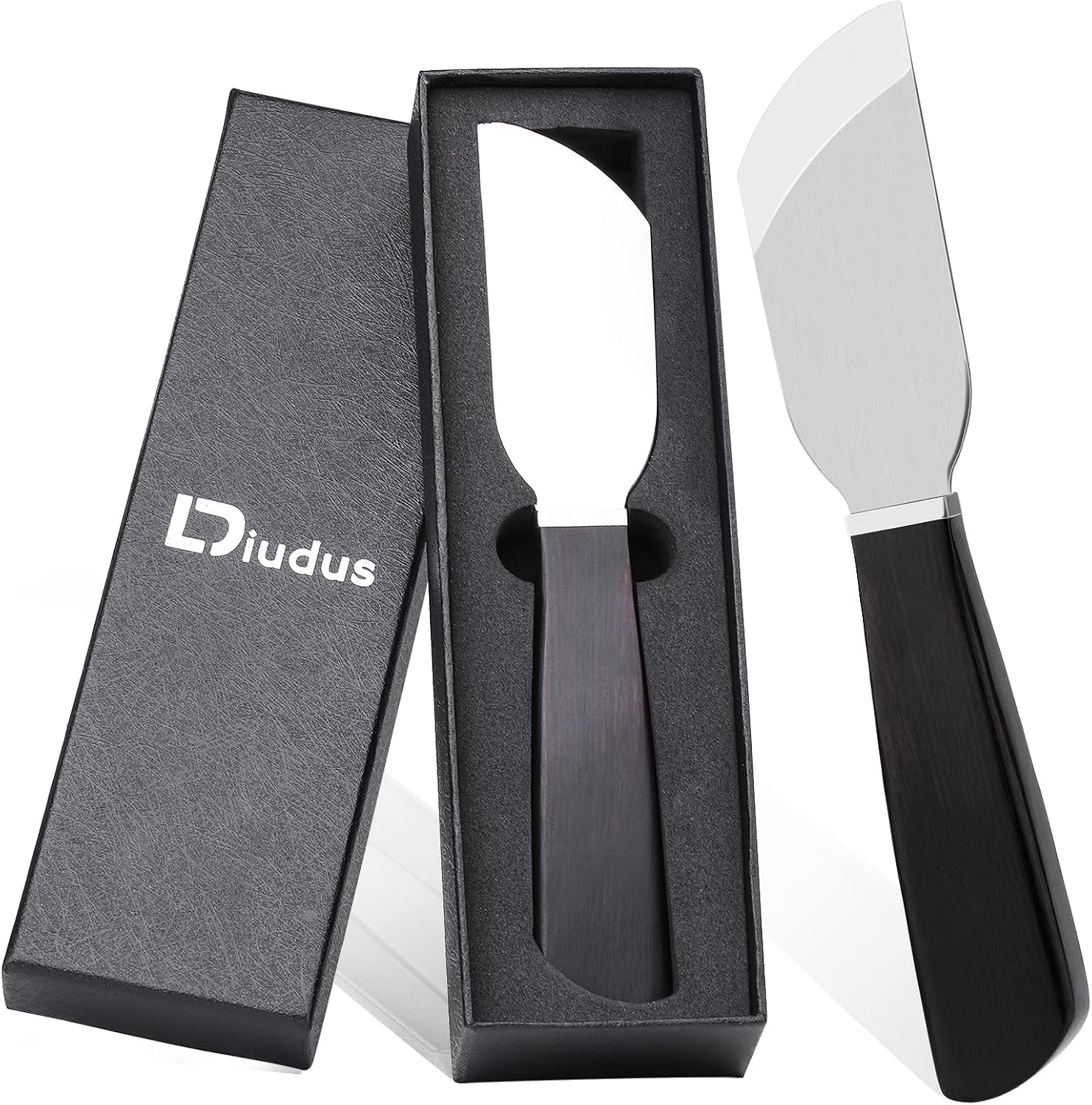 Professional Leather Skiving Knife with Wooden Handle for DIY Crafts 1 Leather Knife, Leather Cutting Knife with Wooden Handle, Leather Skiving Knife Leather Working Tools, Leather Craft Cutting Knife with Exquisite Package for Leather Work DIY Leathercraft