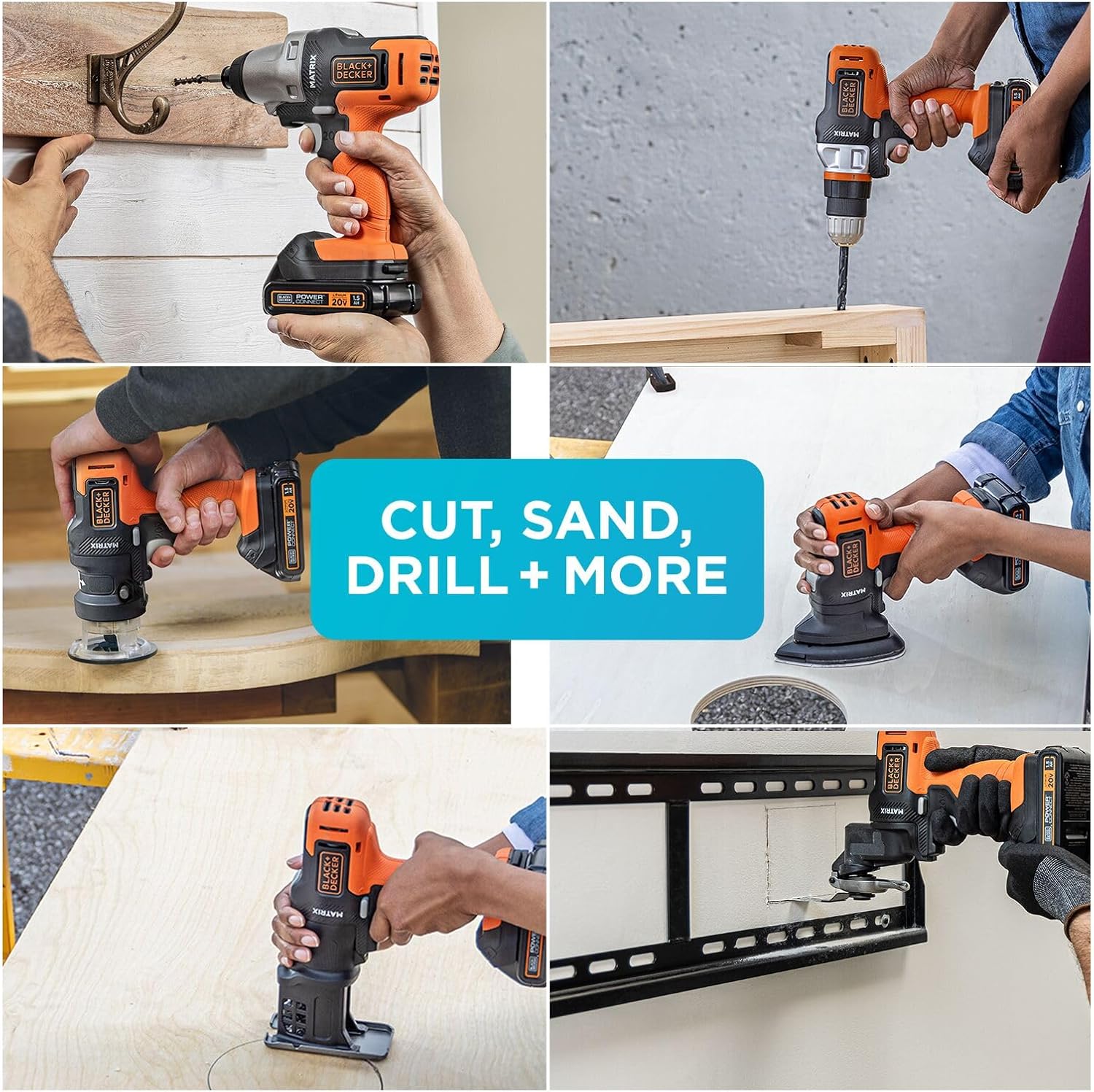 BLACK+DECKER 20V MAX 6-Tool Cordless Drill Combo Kit Set 4 BLACK+DECKER 20V MAX 6-Tool Cordless Drill Combo Kit Set - Image 4
