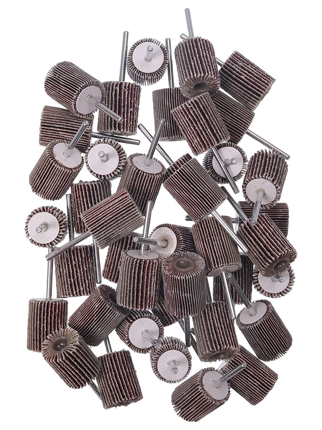 40pc Flap Wheel Set 1/8" Shank 60-240 Grit Sanding Rotary Tool 3 40pc Flap Wheel Set 1/8" Shank 60-240 Grit Sanding Rotary Tool - Image 3