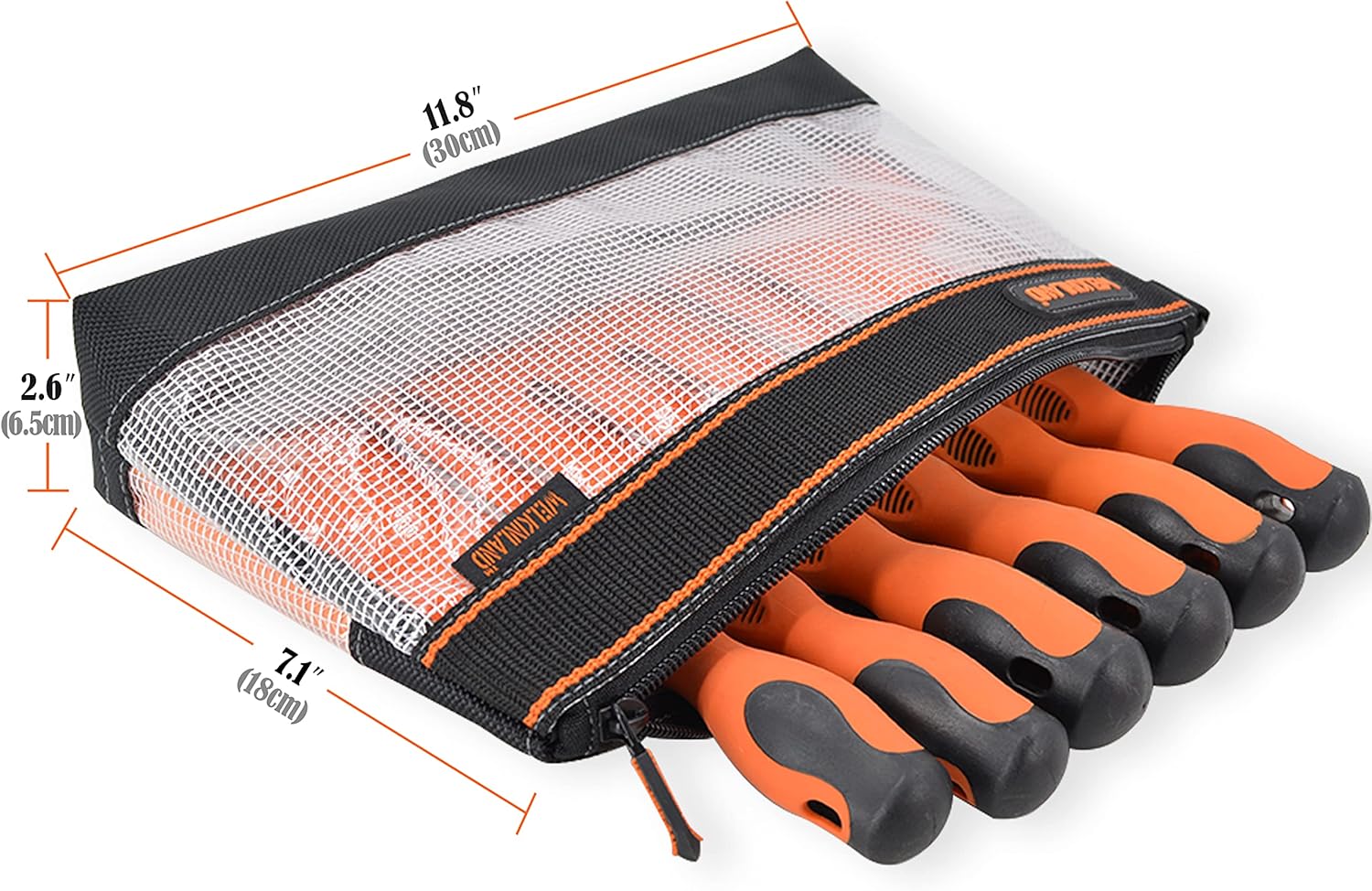 WELKINLAND 4PC Clear Zipper Tool Pouch Set 13" Organizer Bags
``` 3 WELKINLAND 4PC Clear Zipper Tool Pouch Set 13" Organizer Bags
``` - Image 3