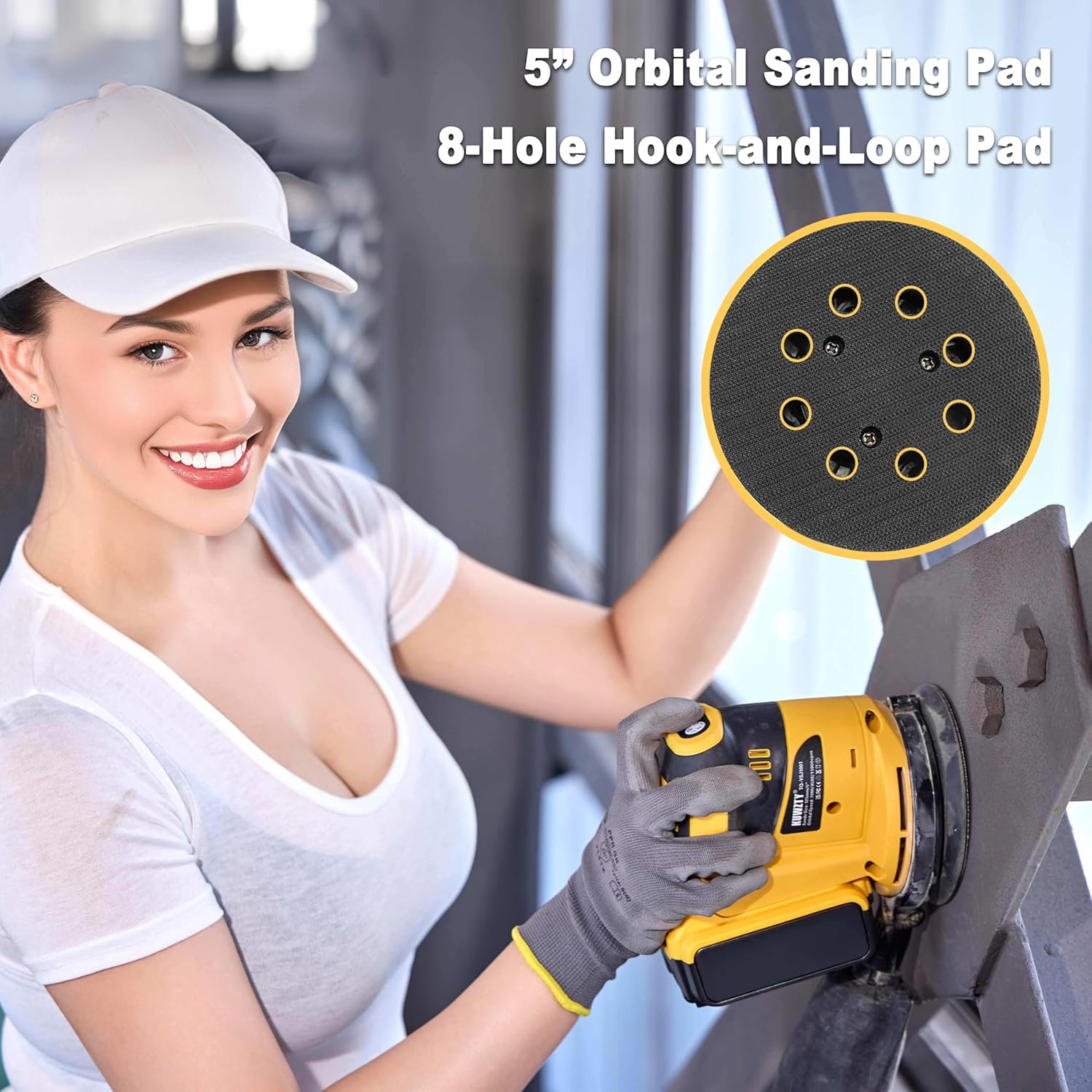 DEWALT 20V 5-Inch Orbital Sander Variable Speed Dust Collector 3 DEWALT 20V 5-Inch Orbital Sander Variable Speed Dust Collector - Image 3