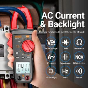 ANENG Digital Clamp Meter Multimeter 4000 Counts NCV AC DC Tester
