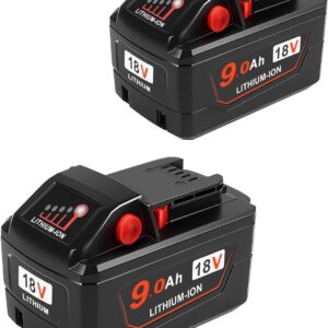 9.0AH M-18 18V Lithium Battery Replacement for Milwaukee M-18 Battery