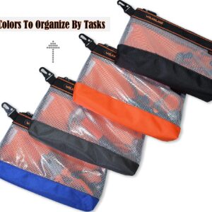 WELKINLAND 4PC Clear Zipper Tool Pouch Set 13″ Organizer Bags
“`