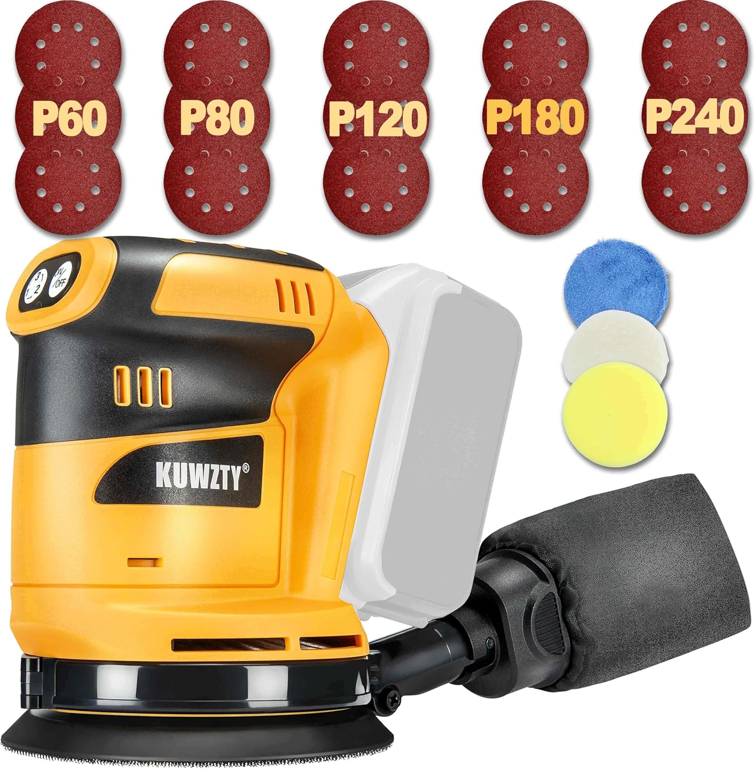 DEWALT 20V 5-Inch Orbital Sander Variable Speed Dust Collector 1 sander tool 20v
