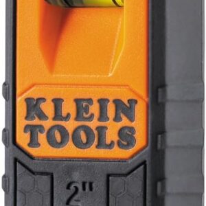 Klein Tools MSF100 Magnetic Stud Finder and Level, Compact, Wood and Metal Detector with Bubble Vial for Accurate Markings, Felt Pad Backing