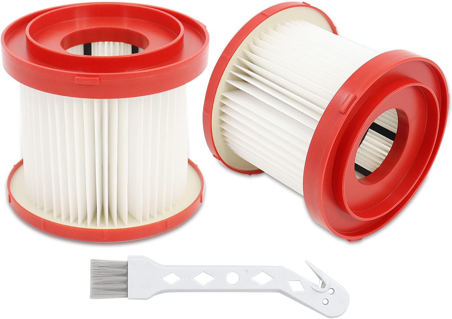 Milwaukee M18 Vacuum Filter 2-Pack 49-90-1900 for 0780-20 0880-20 1 Vacuum Filter 49-90-1900 For Milwaukee, Compatible With Milwaukee Cordless M18 Vacuum 0780-20 0880-20, 2 Pack 49-90-1900 Wet Dry Vacuum Filter