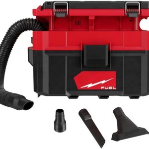 0970-20 M18 Fits Milwaukee Fuel Packout 2.5 Gallon Wet/Dry Vacuum Cleaner, Black Red