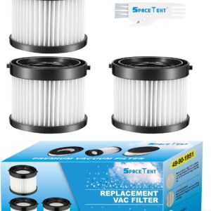 3 Pack 49-90-1951 Vacuum Filters for Milwaukee M18 Compact Vac 0882-20, part# 49-90-0160.