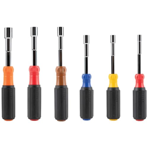 Klein Tools 6-Piece Hollow Shaft Nut Driver Set 1/4-9/16 Inch 8 Klein Tools 6-Piece Hollow Shaft Nut Driver Set 1/4-9/16 Inch - Image 8