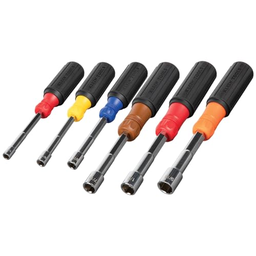 Klein Tools 6-Piece Hollow Shaft Nut Driver Set 1/4-9/16 Inch 6 Klein Tools 6-Piece Hollow Shaft Nut Driver Set 1/4-9/16 Inch - Image 6