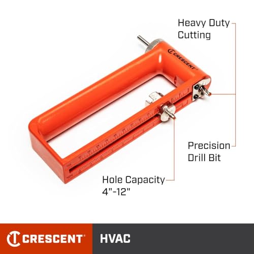 Crescent HVAC Circle Cutting Tool for Precise Round Holes 3 Crescent HVAC Circle Cutting Tool for Precise Round Holes - Image 3