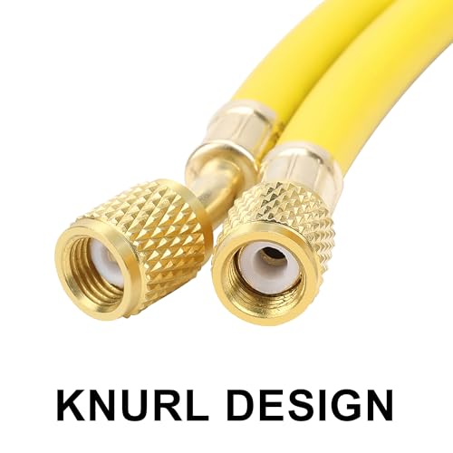 Hromee 60" AC Charging Hose 1/4 SAE 800 PSI HVAC Refrigerant Line 5 Hromee 60" AC Charging Hose 1/4 SAE 800 PSI HVAC Refrigerant Line - Image 5