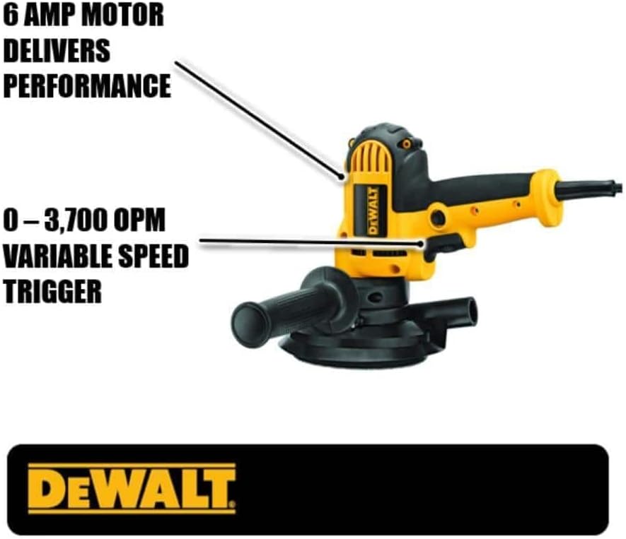 DEWALT 5-Inch Variable Speed Rotary Sander with Dust Shroud 4 DEWALT 5-Inch Variable Speed Rotary Sander with Dust Shroud - Image 4