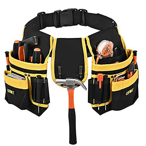 LEFOR·Z 26-Pocket Tool Belt - Heavy Duty Adjustable Work Apron 6 LEFOR·Z 26-Pocket Tool Belt - Heavy Duty Adjustable Work Apron - Image 6