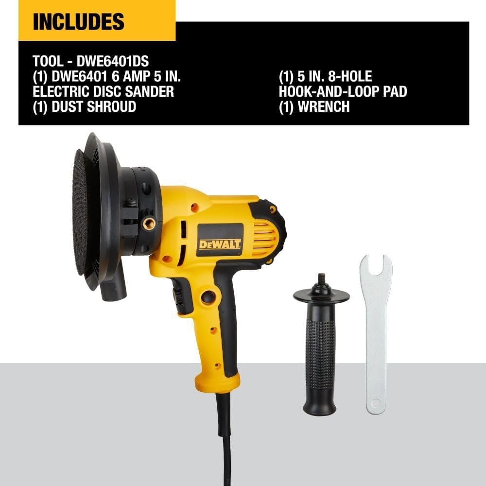 DEWALT 5-Inch Variable Speed Rotary Sander with Dust Shroud 3 DEWALT 5-Inch Variable Speed Rotary Sander with Dust Shroud - Image 3