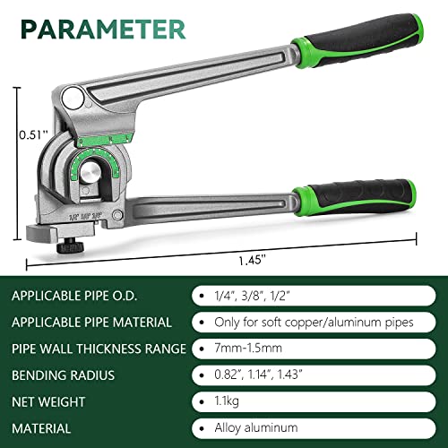 Antstone 3-in-1 Tubing Bender 1/4 3/8 1/2 HVAC Copper Tube Tool 1 hvac tools tubing bender
